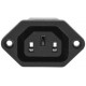 Conector IEC C13 Feminino para Montagem em Painel Chassis - 15A, 250V