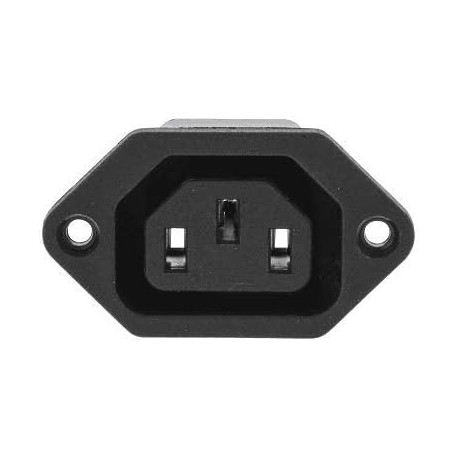 Conector IEC C13 Feminino para Montagem em Painel Chassis - 15A, 250V