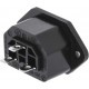 Conector IEC C13 Feminino para Montagem em Painel Chassis - 15A, 250V