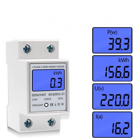 Contador de Energia Digital Monofásico 