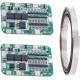 Pack de 2 Placas de Proteção de Bateria de Lítio 6S 15A 24V 