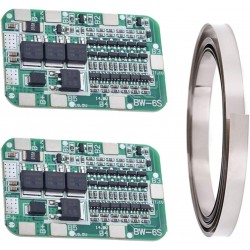 Pack de 2 Placas de Proteção de Bateria de Lítio 6S 15A 24V 