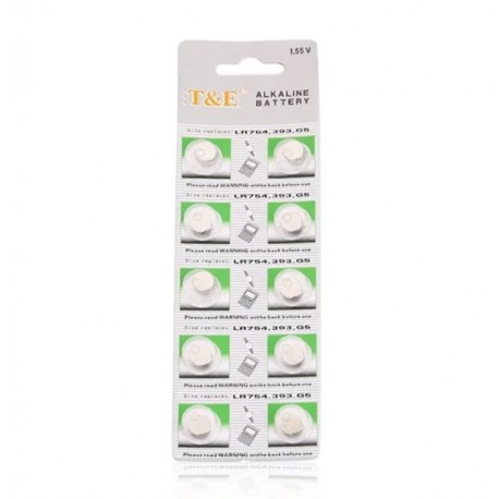 Bateria/Pilha Alcalina G5-LR754-393 de Longa Duração