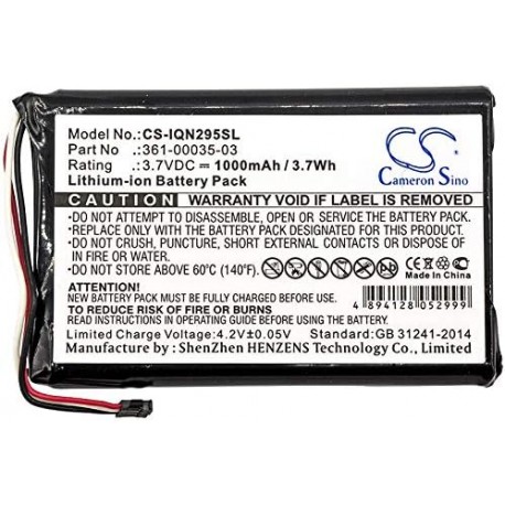 Bateria Li-ion para GPS Garmin Nuvi 
