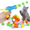 Pistola Lança Bolas de Pelúcia para Gatos