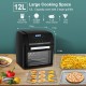 Fritadeira Sem Óleo e Forno de Ar Quente Multifuncional Nictemaw 12L