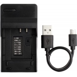 Carregador Compacto USB para Sony Cyber-Shot