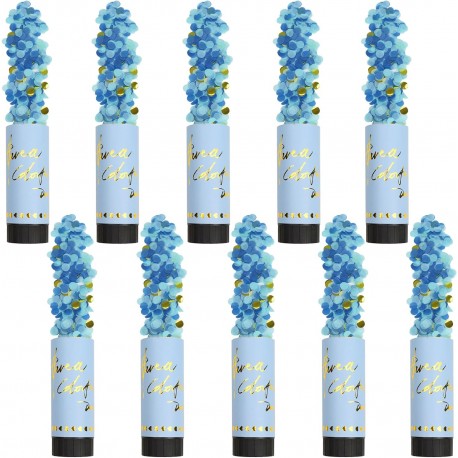 Canhões de Confetes Azuis 