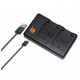 Carregador USB Duplo para Baterias de Máquinas Fotográficas Sony