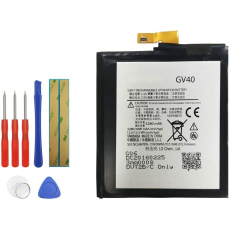 Kit de Bateria de Substituição GV40 para Motorola Moto Z Droid Force 