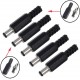  Kit de Conectores DC Power Jack Socket de Montagem em Painel 5,5 x 2,1 mm/5,5 x 2,5 mm 
