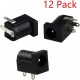  Kit de Conectores DC Power Jack Socket de Montagem em Painel 5,5 x 2,1 mm/5,5 x 2,5 mm 