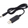 Conversor USB Boost de DC 5V para DC 12V com Conectores 5,5 x 2,1 mm e 5,5 x 2,5 mm