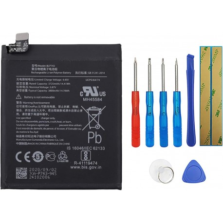 Bateria de Substituição BLP743 para OnePlus 7T 
