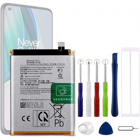 Bateria de Substituição BLP815 para OnePlus Nord N10 5G 