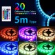 Tira LED RGB com Controlo Remoto e Bluetooth 5m 