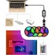 Tira LED RGB com Controlo Remoto e Bluetooth 5m 