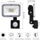 Foco LED Exterior 10W com Sensor de Movimento 