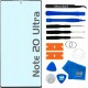 Kit de Reparação de Ecrã Frontal para Samsung Galaxy Note 20 Ultra/Ultra 5G 