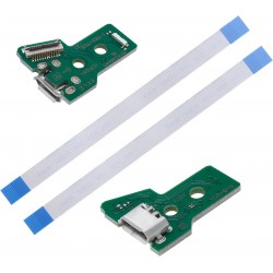 Kit de Substituição JDS-055 com Cabo de Fita 12 Pinos para Controlos PS4 Pro e Slim