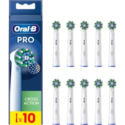 Conjunto de 10 Cabeças de Escova Oral-B Pro CrossAction