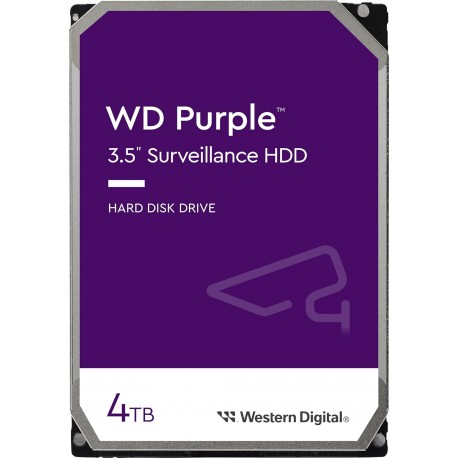 Disco Rígido Interno WD Purple 4TB para Videovigilância - 3,5"
