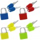 Conjunto de 4 Cadeados Coloridos para Malas com Chaves 