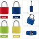 Conjunto de 4 Cadeados Coloridos para Malas com Chaves 
