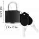  Conjunto de 3 Mini Cadeados com Chave para Malas