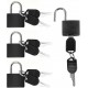  Conjunto de 3 Mini Cadeados com Chave para Malas
