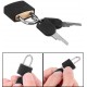  Conjunto de 3 Mini Cadeados com Chave para Malas