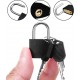  Conjunto de 3 Mini Cadeados com Chave para Malas