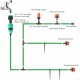 Sistema de Rega por Gotejamento Automático com 149 Peças e 30 Metros de Kit de Irrigação Ajustável