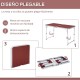 Conjunto de Mesa e Bancos Dobráveis Outsunny para Campismo e Jardim - Portátil e Ajustável