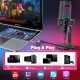 Microfone USB RGB Zealsound para Gaming, Streaming e Podcast