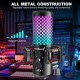 Microfone USB RGB Zealsound para Gaming, Streaming e Podcast