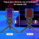 Microfone USB RGB Zealsound para Gaming, Streaming e Podcast