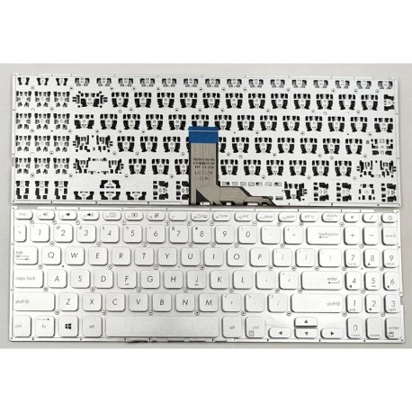 Teclado de Substituição para Asus Vivobook F512 - Layout US, Cor Prateado