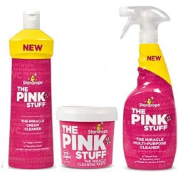 Conjunto de Limpeza Milagroso The Pink Stuff - Pack Triplo, Aprovado pela Sra. Polegada