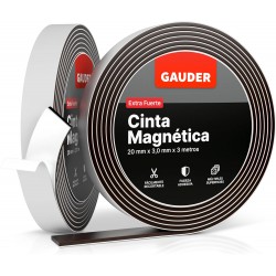 Fita Magnética Extraforte GAUDER | Tiras Magnéticas Autoadesivas
