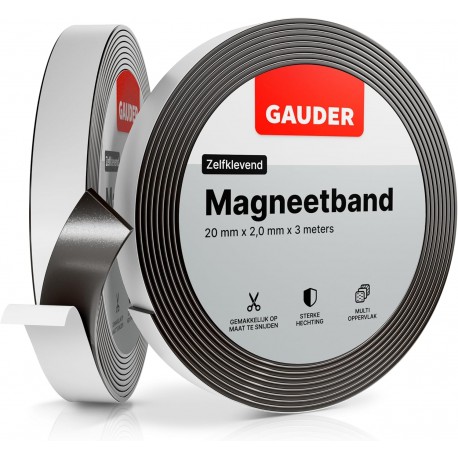 Fita Magnética Autocolante GAUDER | Faixa Magnética Flexível e Autoadesiva