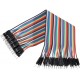 Kit de Cabos Jumper 3 em 1 para Arduino e Breadboard - 40 Peças de 20 cm