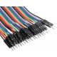 Kit de Cabos Jumper 3 em 1 para Arduino e Breadboard - 40 Peças de 20 cm