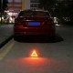 Triángulo de emergencia con luz multi funcional carga solar Luz de trabajo