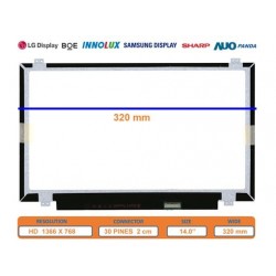 Tela Sensível ao Toque FullHD 14.0 para Portáteis - N140HCN-E5C NV140FHM-T0A N140HCN-G53