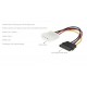 Cabo Adaptador SATA para Molex IDE, 4 Pinos Macho para 15 Pinos Fêmea