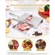 Cortador Manual de Carne e Ossos em Aço Inoxidável com Balança Removível