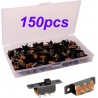 Pack de 150 Interruptores Deslizantes SPDT 2 Posições ON/ON 0,5 A 50 V DC