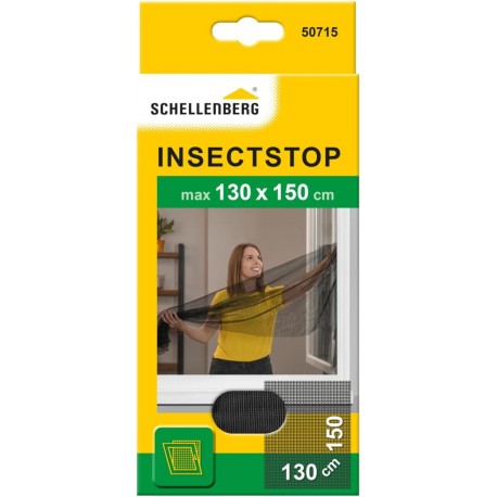 Rede Mosquiteira Schellenberg para Janelas, 150 x 130 cm, Cor Antracite