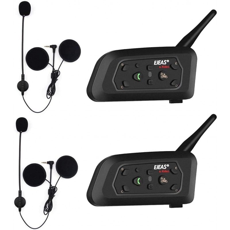 Intercomunicador Bluetooth EJEAS V6 Pro para Capacete de